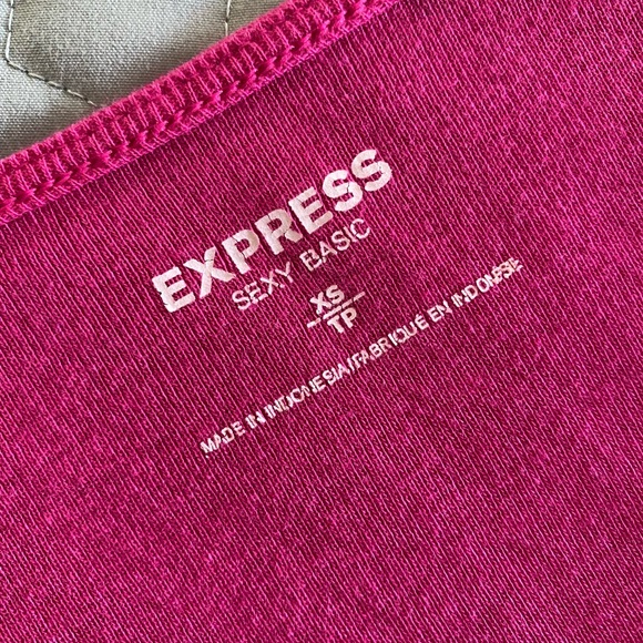 EXPRESS SEXY BASIC Cowl-neck Top - Picture 3 of 5